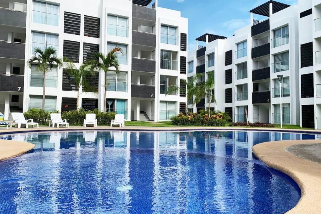 ¡Nuevo! Hermoso Departamento Con Alberca. Manzanillo Esterno foto